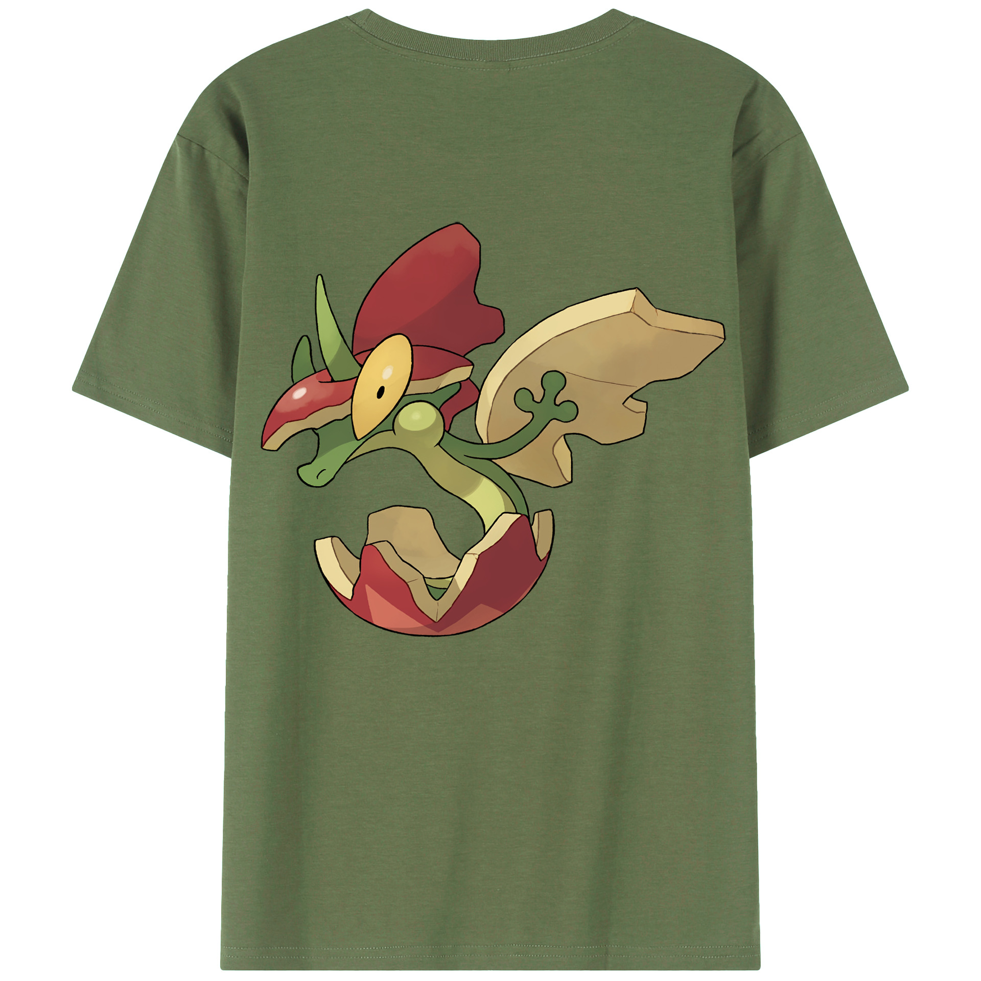 （画像用） ポケットモンスター Pokémon 綿100％ メンズ半袖Tシャツ（バックプリント） 通気性
